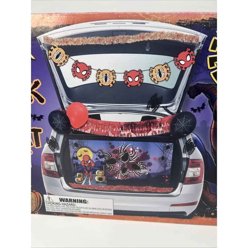NIB Trunk Or Treat 200 Pieces Kit Marvel Spider Man Halloween Party Decor